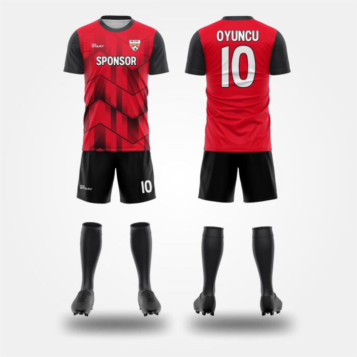 Siyah Beyaz Futbol Forma